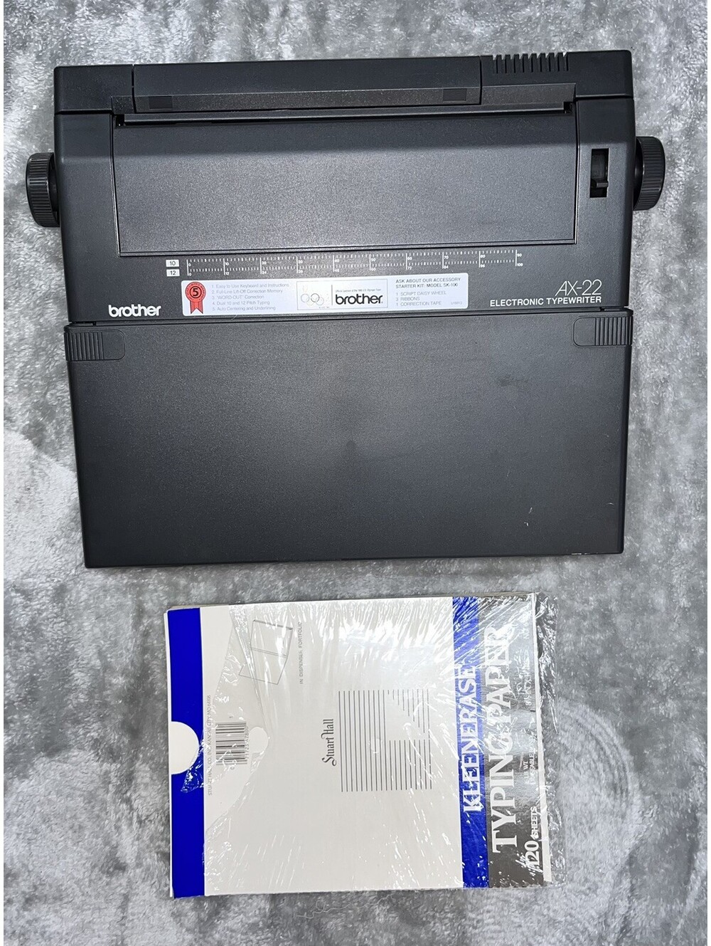 Brother Electronic Typewriter AX-22 Excellent Condition Vintage Tested & Works
